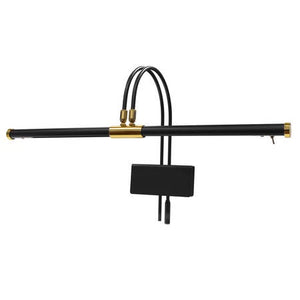 22” LED Grand Pianoworks Lamp - Black/Brass accents